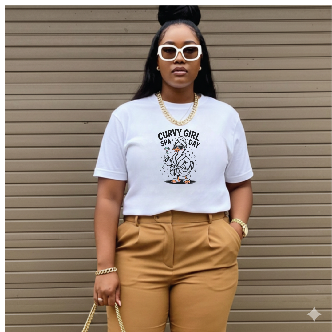 Curvy Girl Spa Day T-Shirt