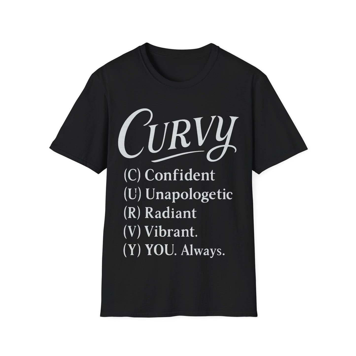 Curvy - spell it out T-Shirt