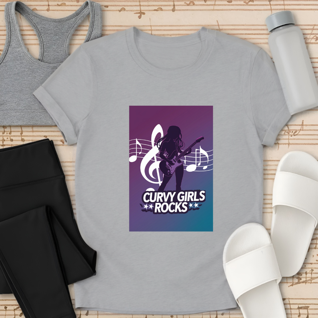 Curvy Girls Rocks T-Shirt