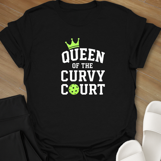 Pickleball: Queen Curvy Court T-Shirt