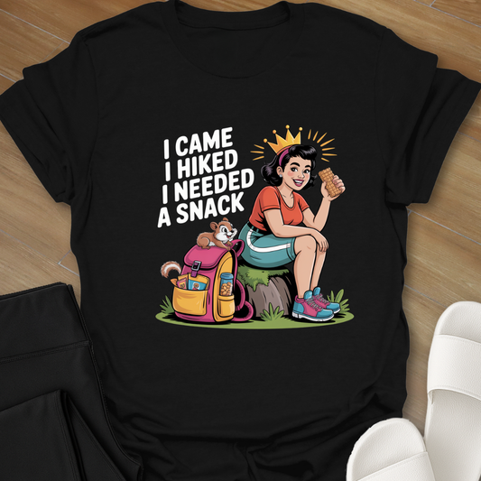 Curvy Girl Hiking Snack T-Shirt