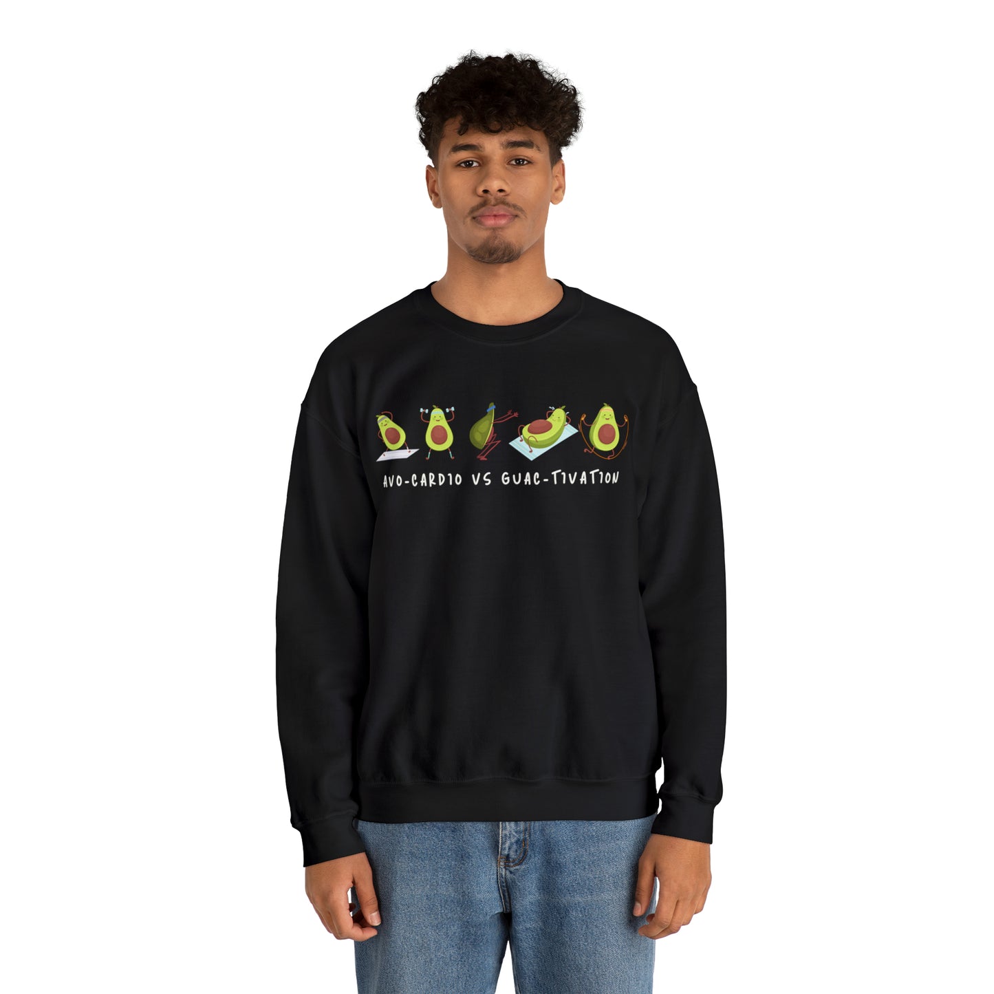 Avo-cardio vs Guac-tivation Heavy Blend™ Sweatshirt Printify