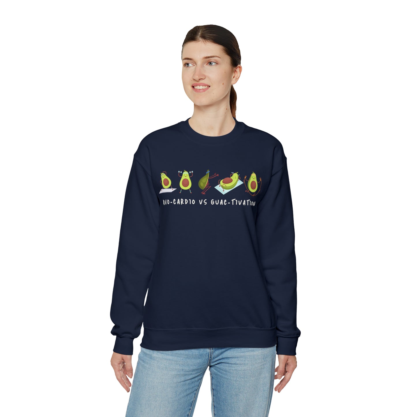 Avo-cardio vs Guac-tivation Heavy Blend™ Sweatshirt Printify