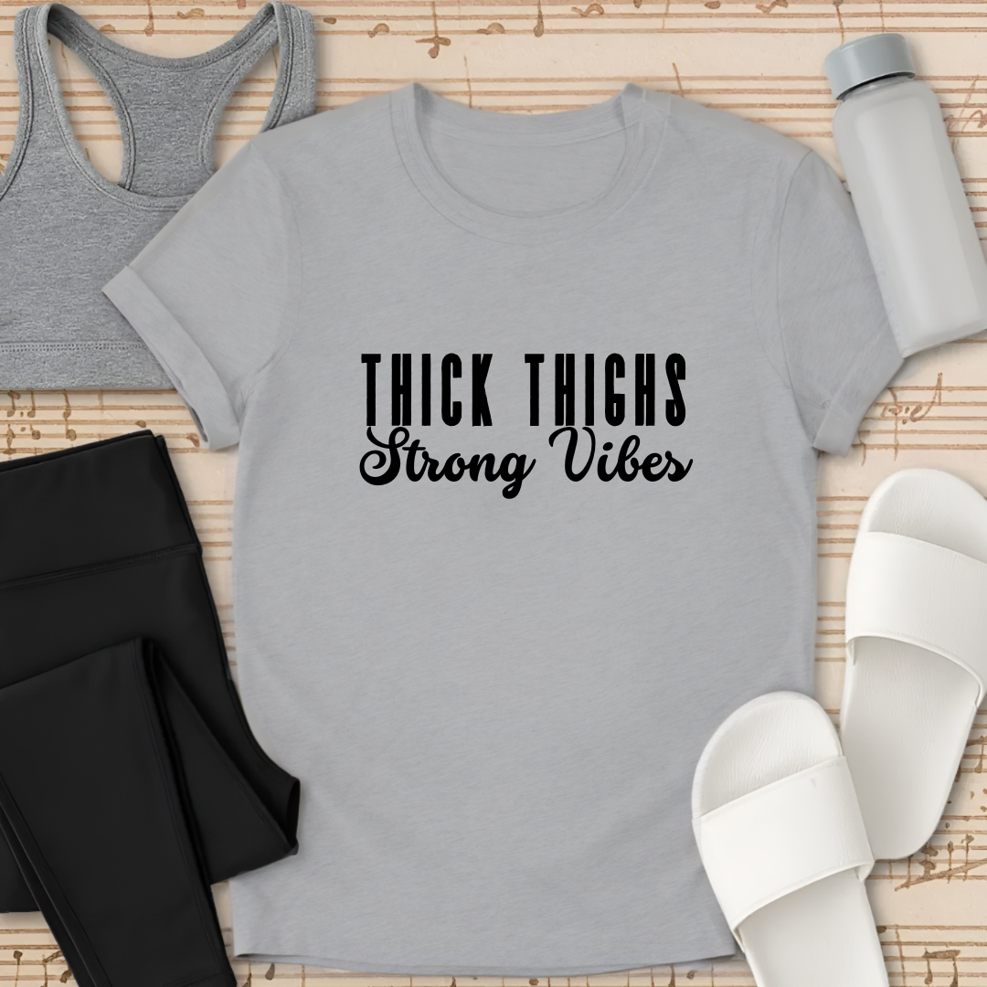 Thick Thighs Strong Vibes T-Shirt