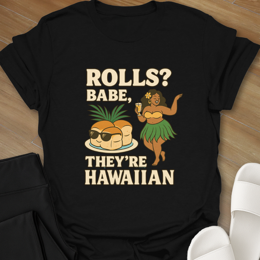 Curvy Girl Hawaiian Rolls T-Shirt