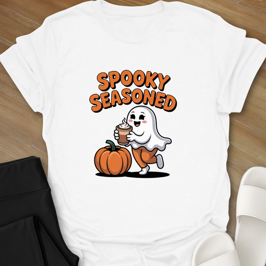 Curvy Ghost Spooky Season T-Shirt