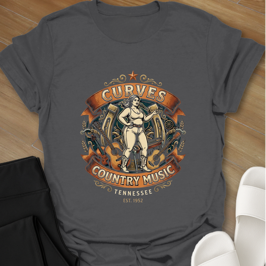 Curves And Tennessee Whiskey T-Shirt