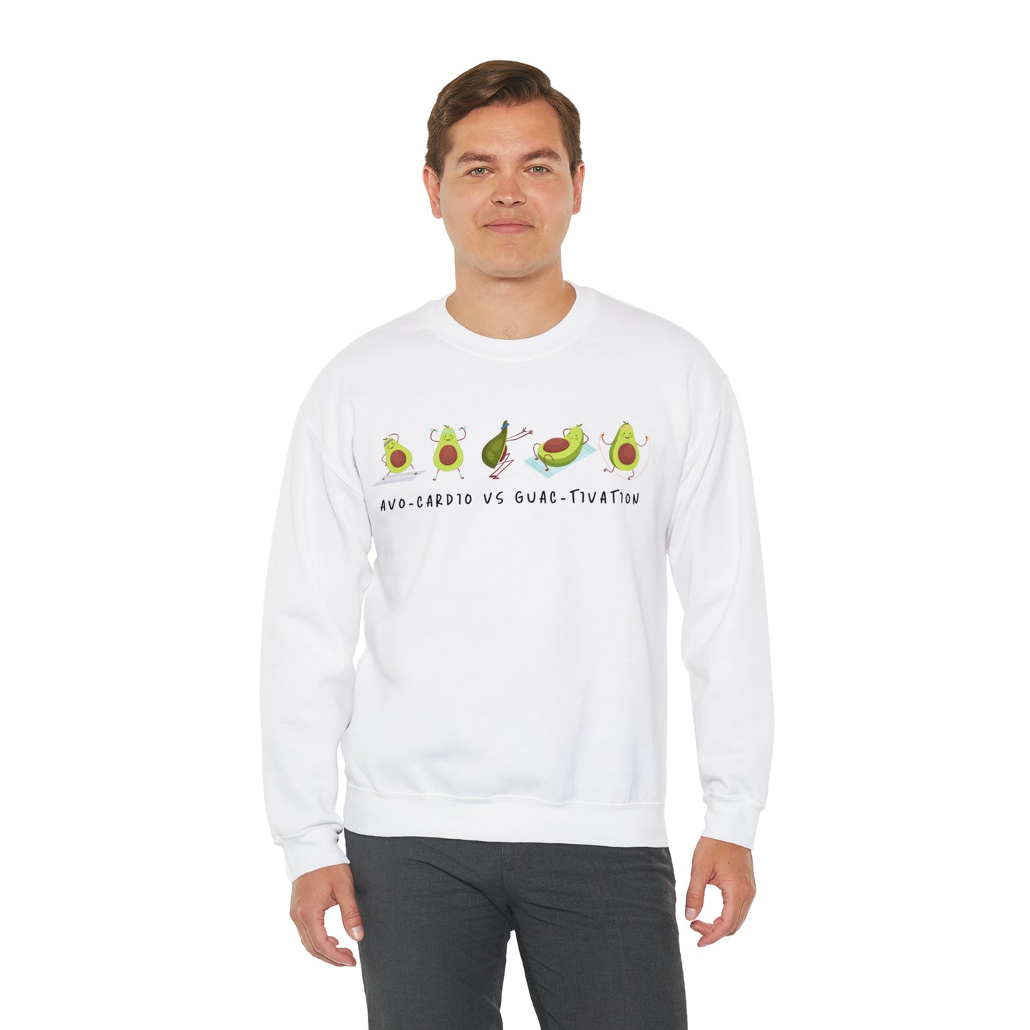 Avo-cardio vs Guac-tivation Heavy Blend™ Sweatshirt Printify