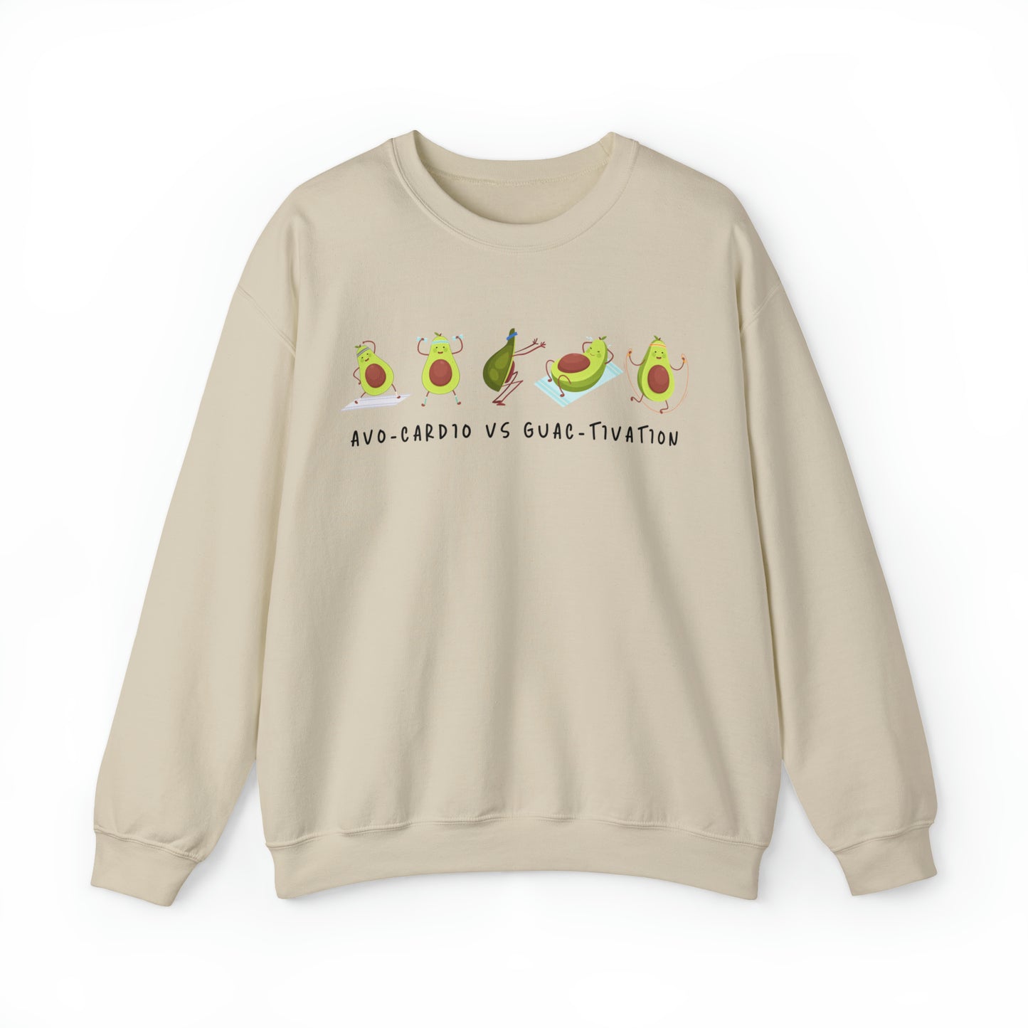 Avo-cardio vs Guac-tivation Heavy Blend™ Sweatshirt Printify