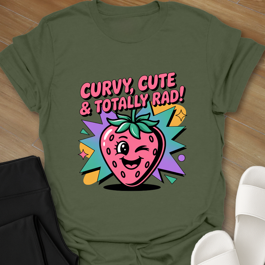 Curvy, Cute, and Totally Rad T-Shirt