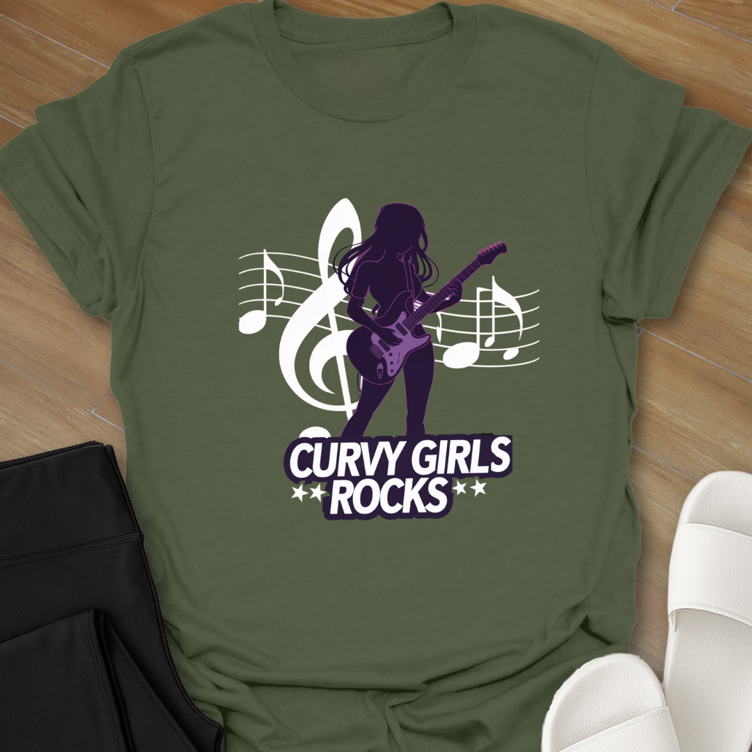 Curvy Girls Rocks T-Shirt