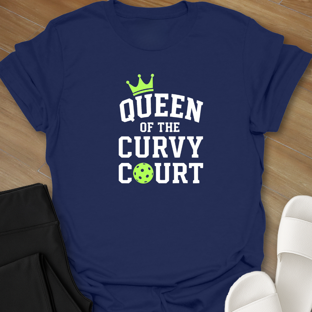 Pickleball: Queen Curvy Court T-Shirt