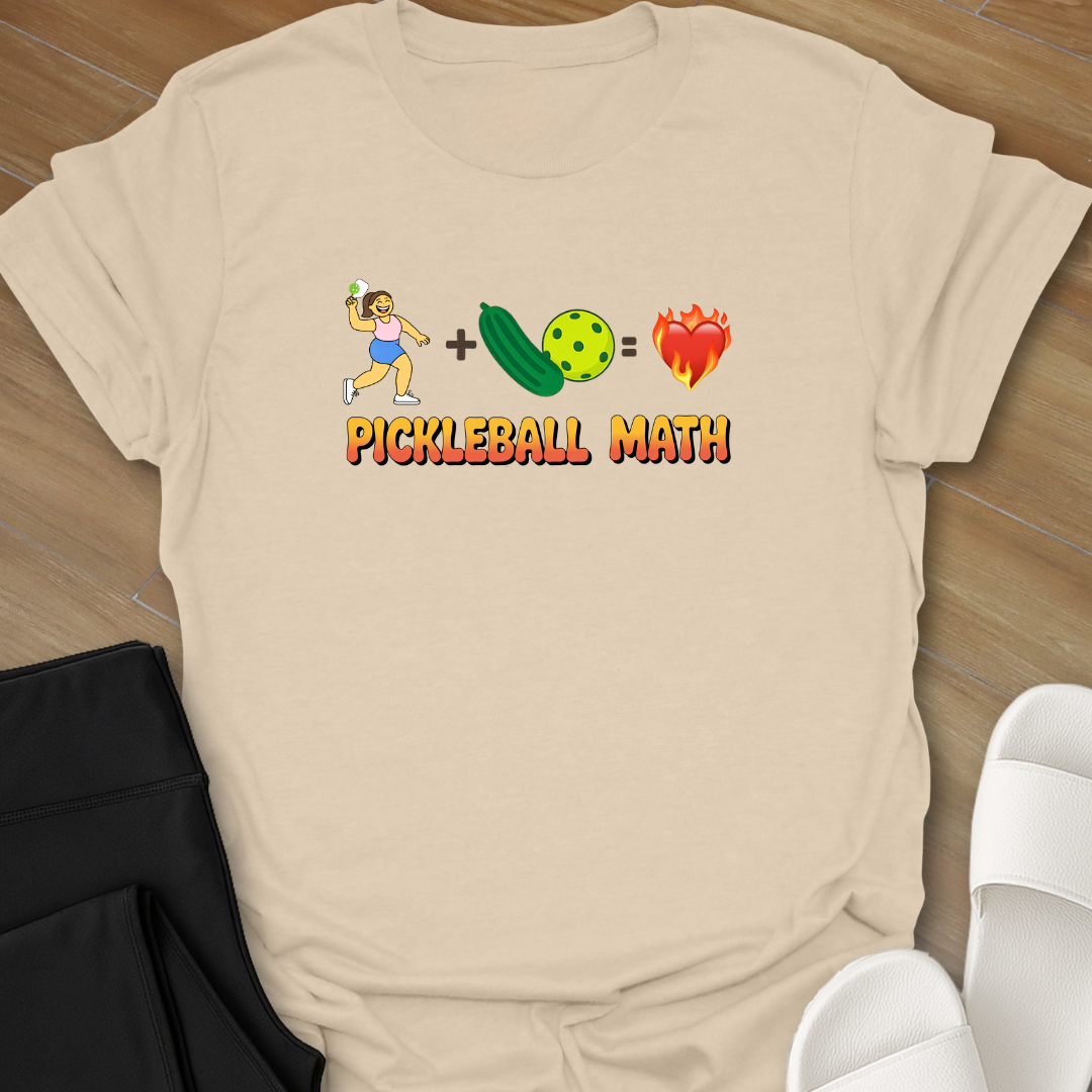 Curvy Pickleball Math T-Shirt