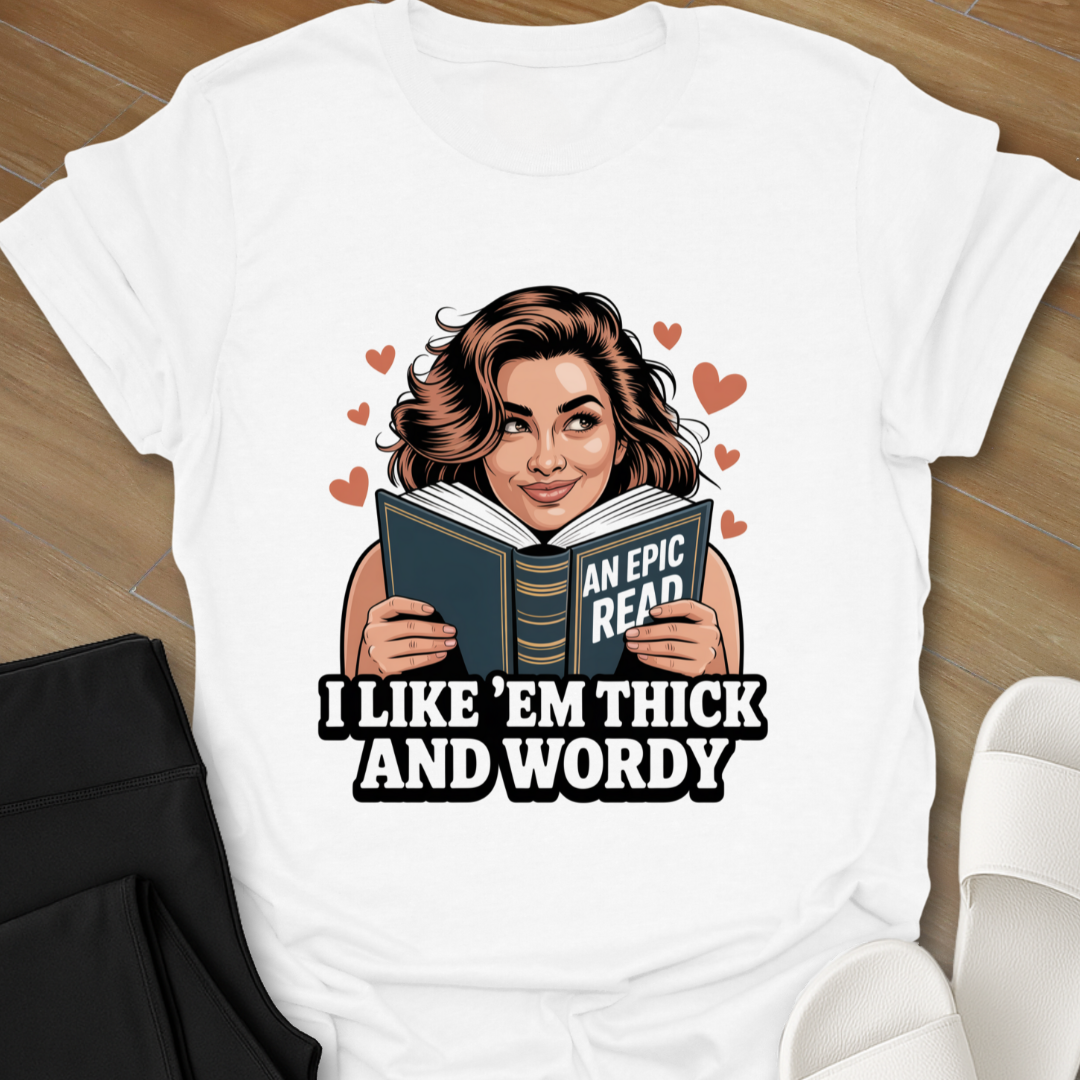 I like "em thick and wordy. T-Shirt