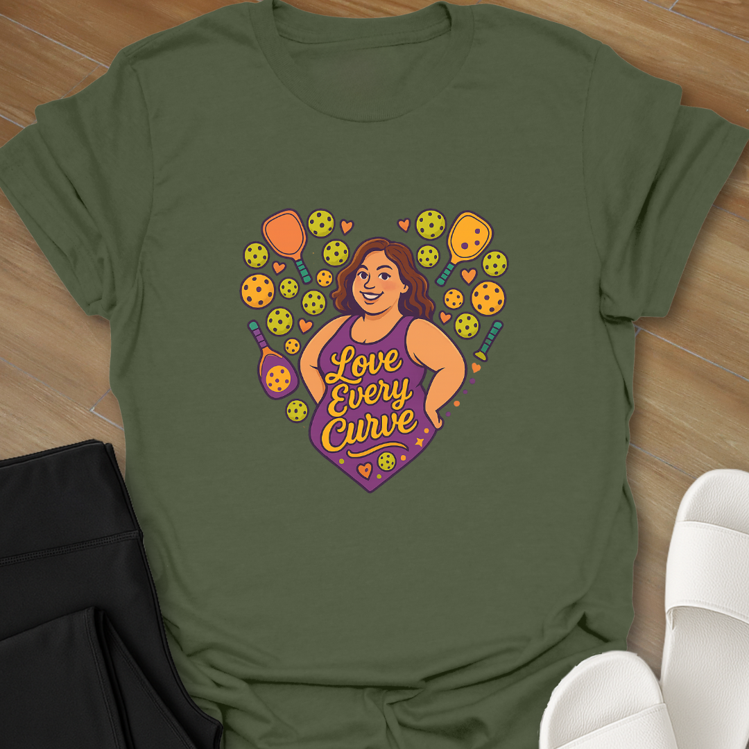 Pickleball: Love Every Curve T-Shirt