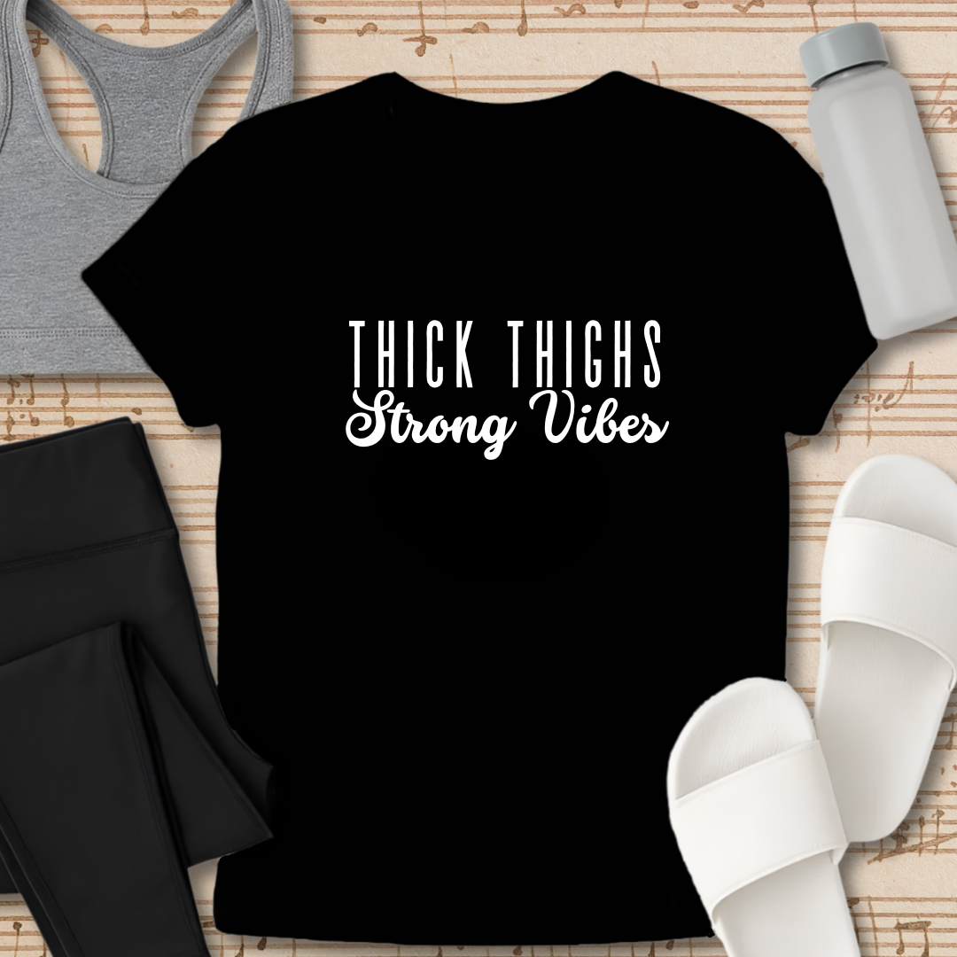 Thick Thighs Strong Vibes T-Shirt