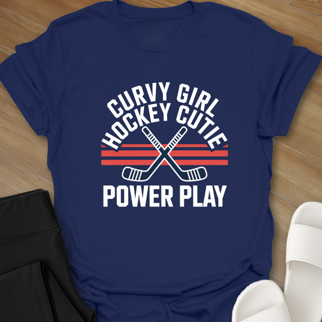 Curvy Hockey Cutie T-Shirt