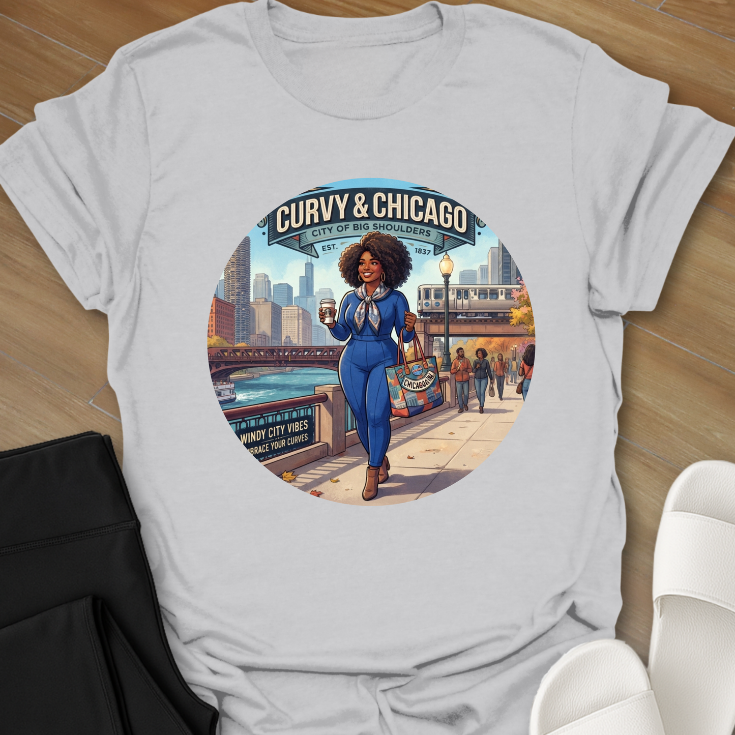 Curvy & Chicago T- Shirt