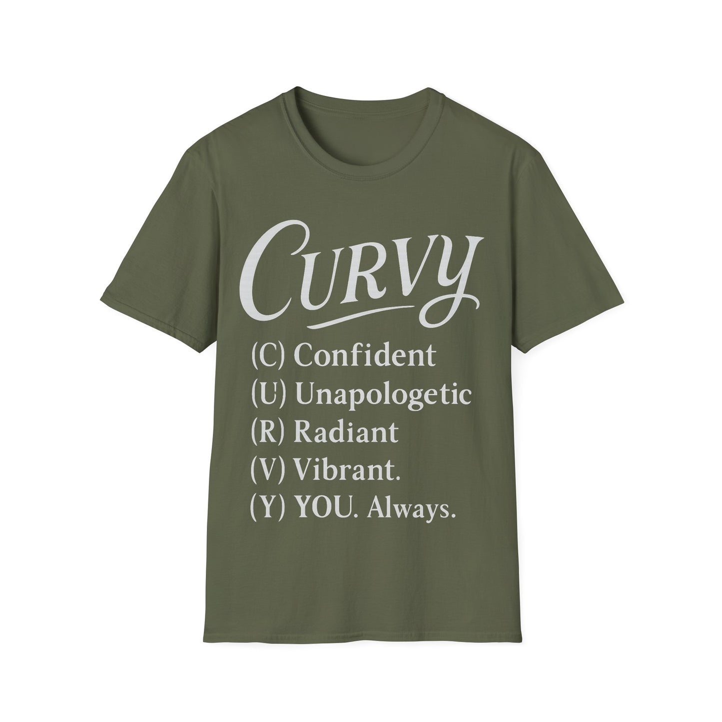 Curvy - spell it out T-Shirt