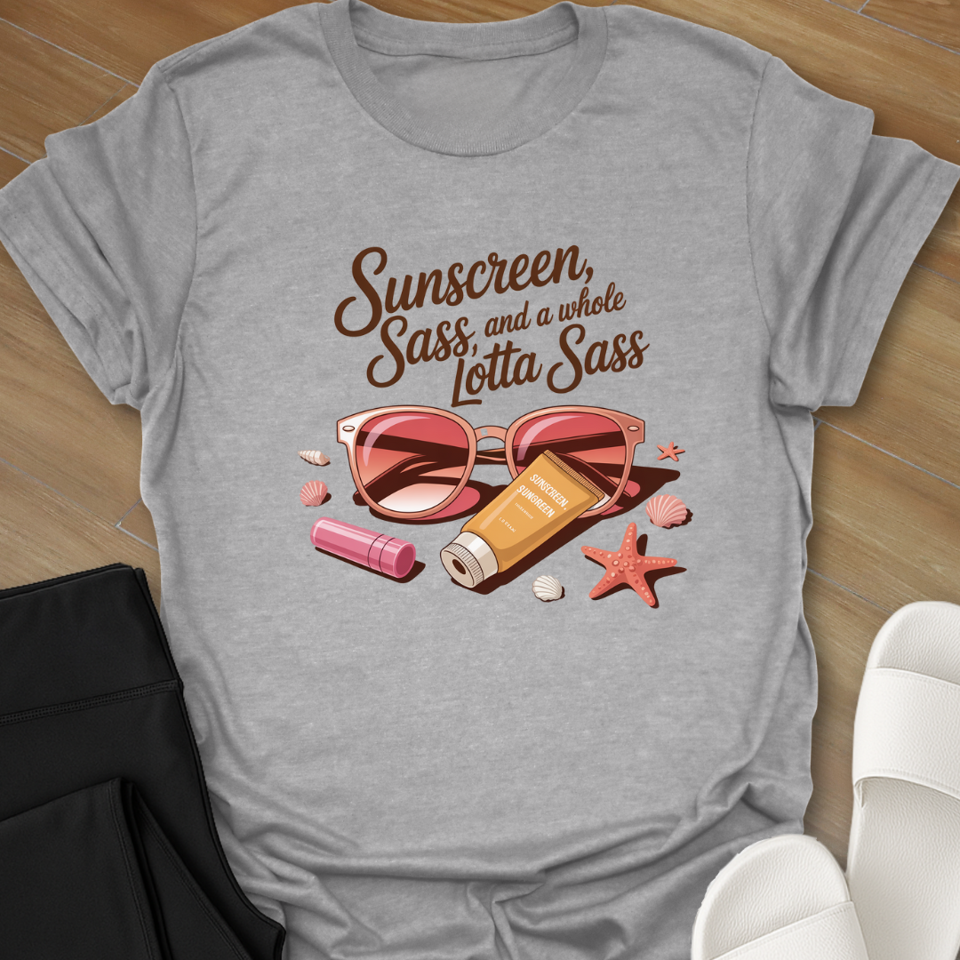 Curvy Sunscreen Sass T-Shirt