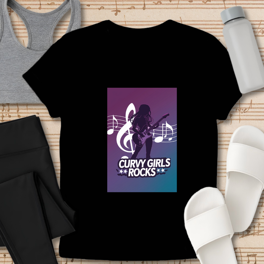 Curvy Girls Rocks T-Shirt