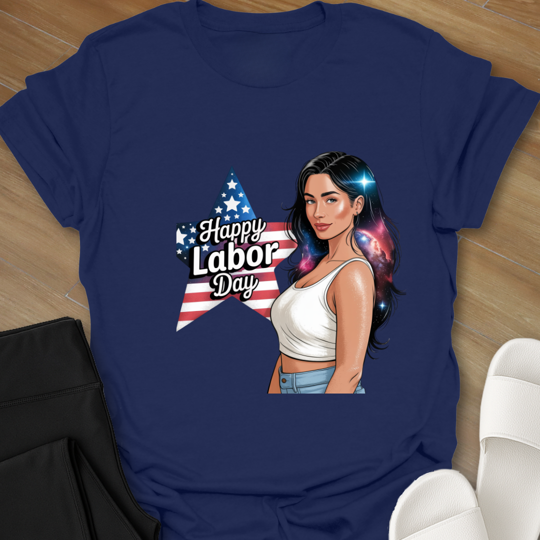 Curvy Girl Stars and Strips T-Shirt