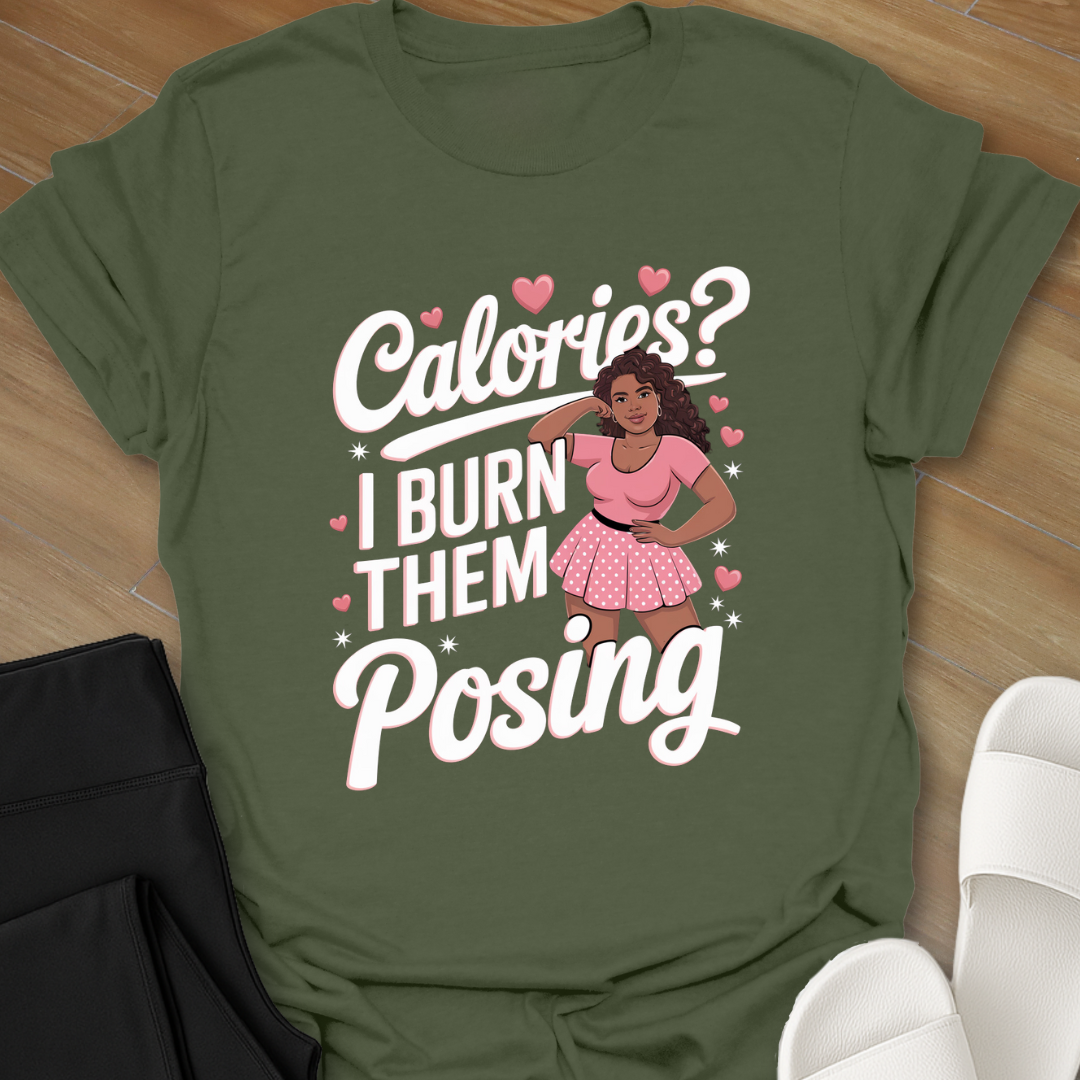 Curvy Girl Posing T-Shirt