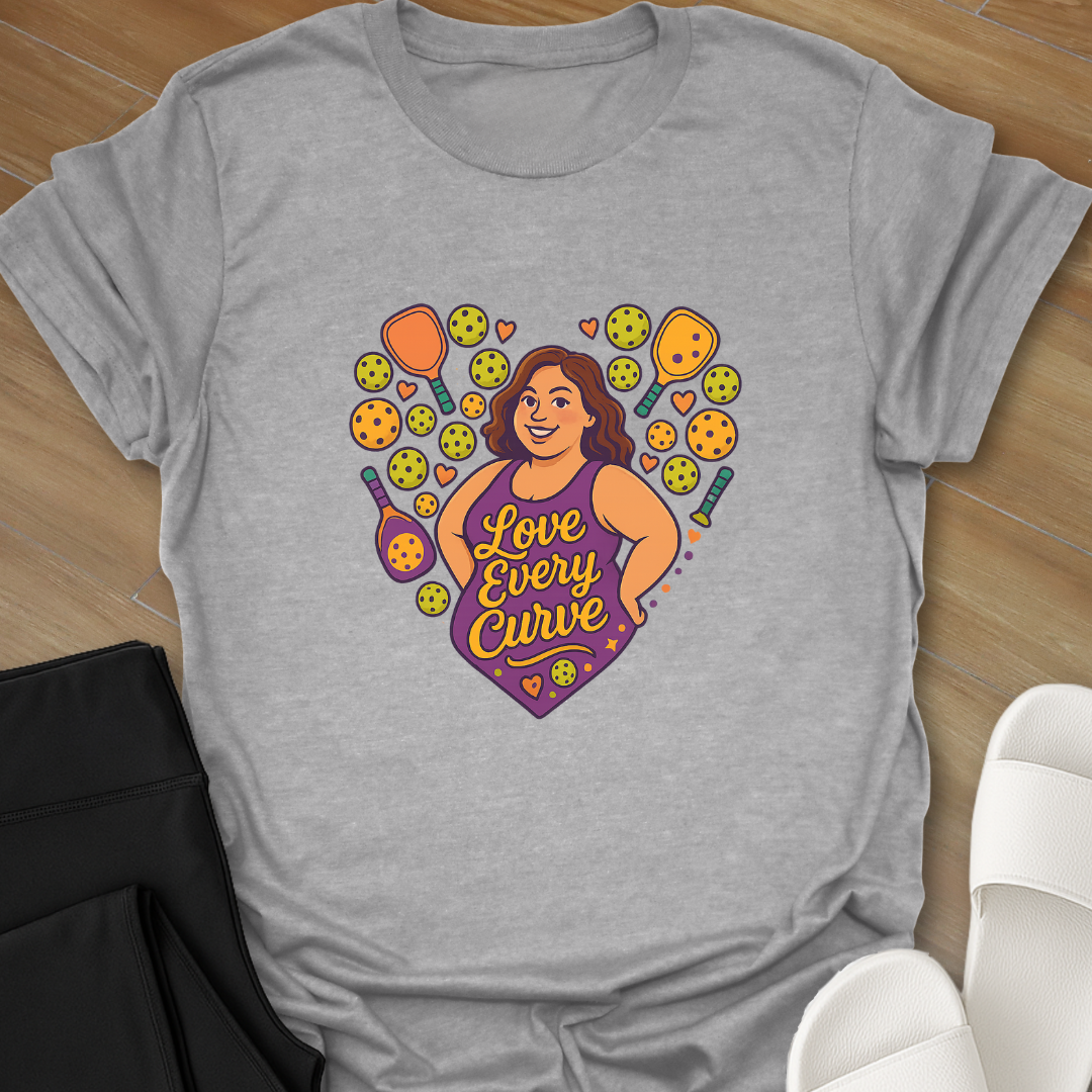 Pickleball: Love Every Curve T-Shirt