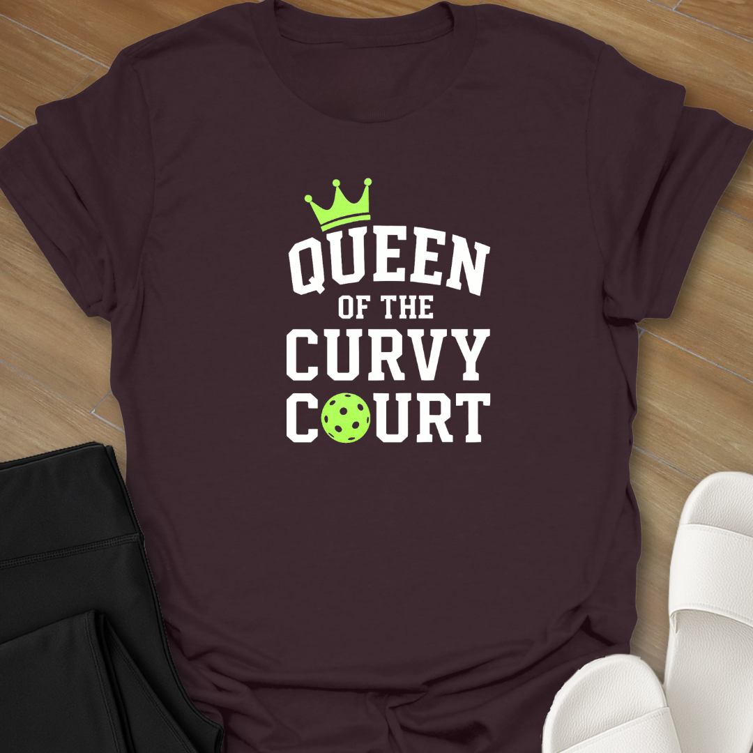 Pickleball: Queen Curvy Court T-Shirt