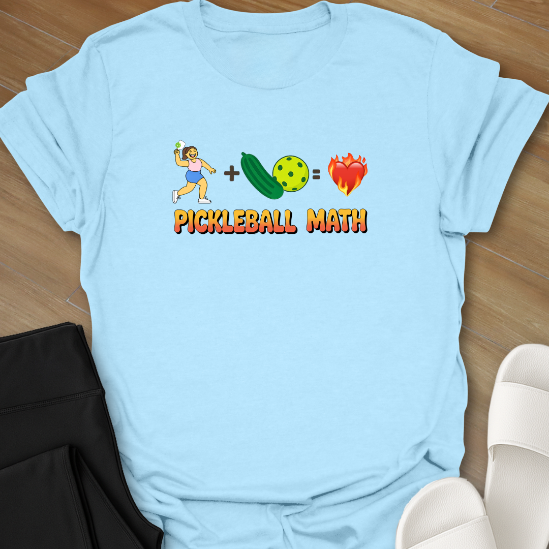 Curvy Pickleball Math T-Shirt