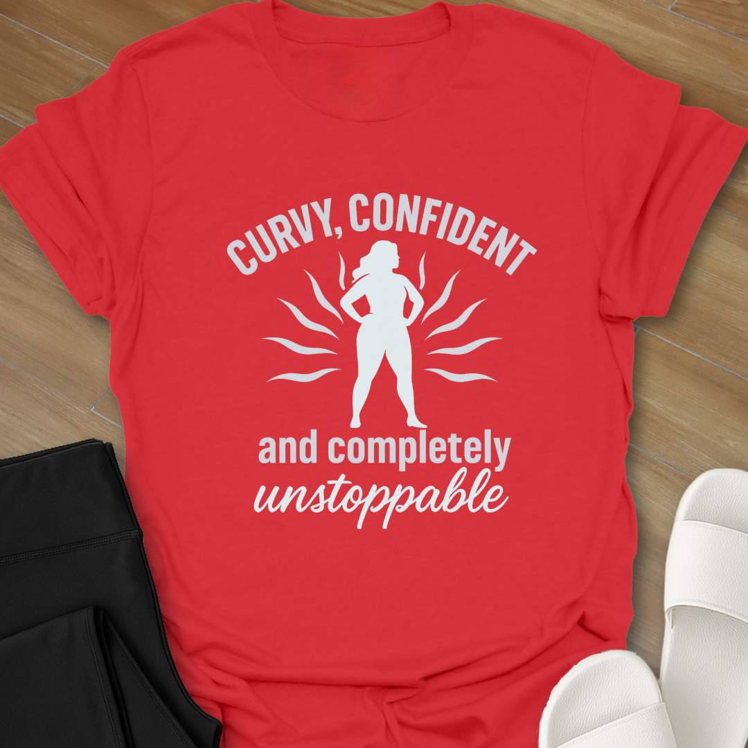 Curvy Girl Completely Unstoppable T-Shirt