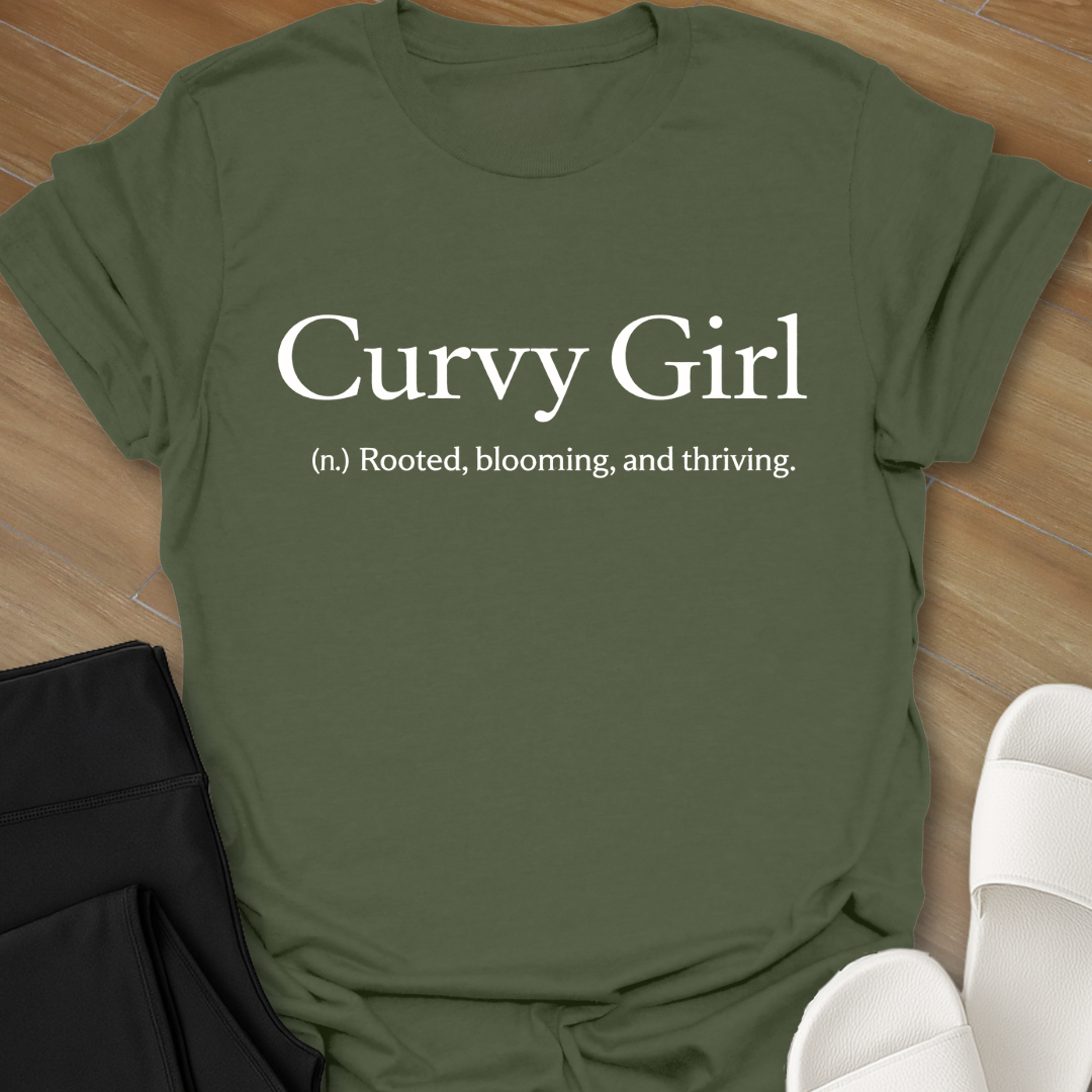 Curvy Girl Blooming T-Shirt