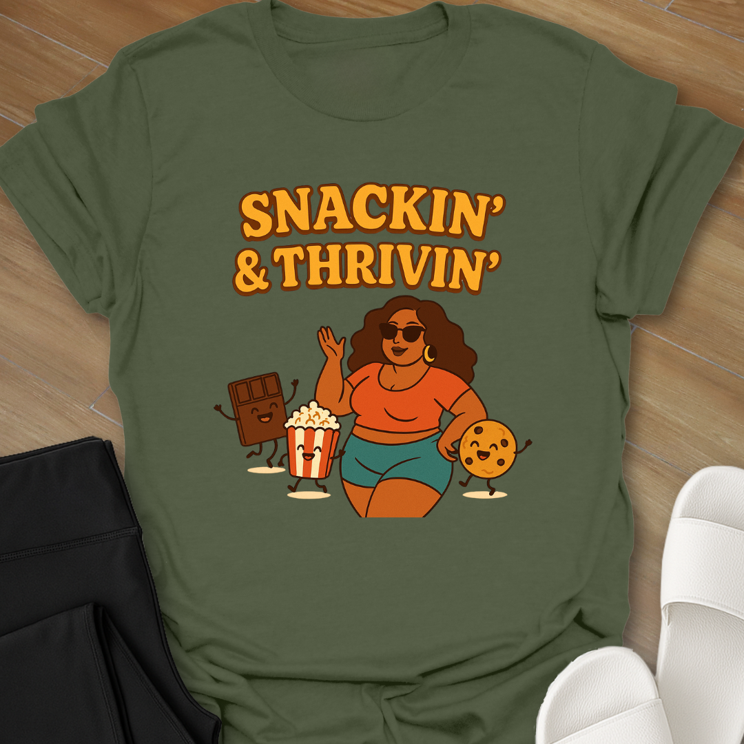 Curvy Snacking and Thriving T-Shirt