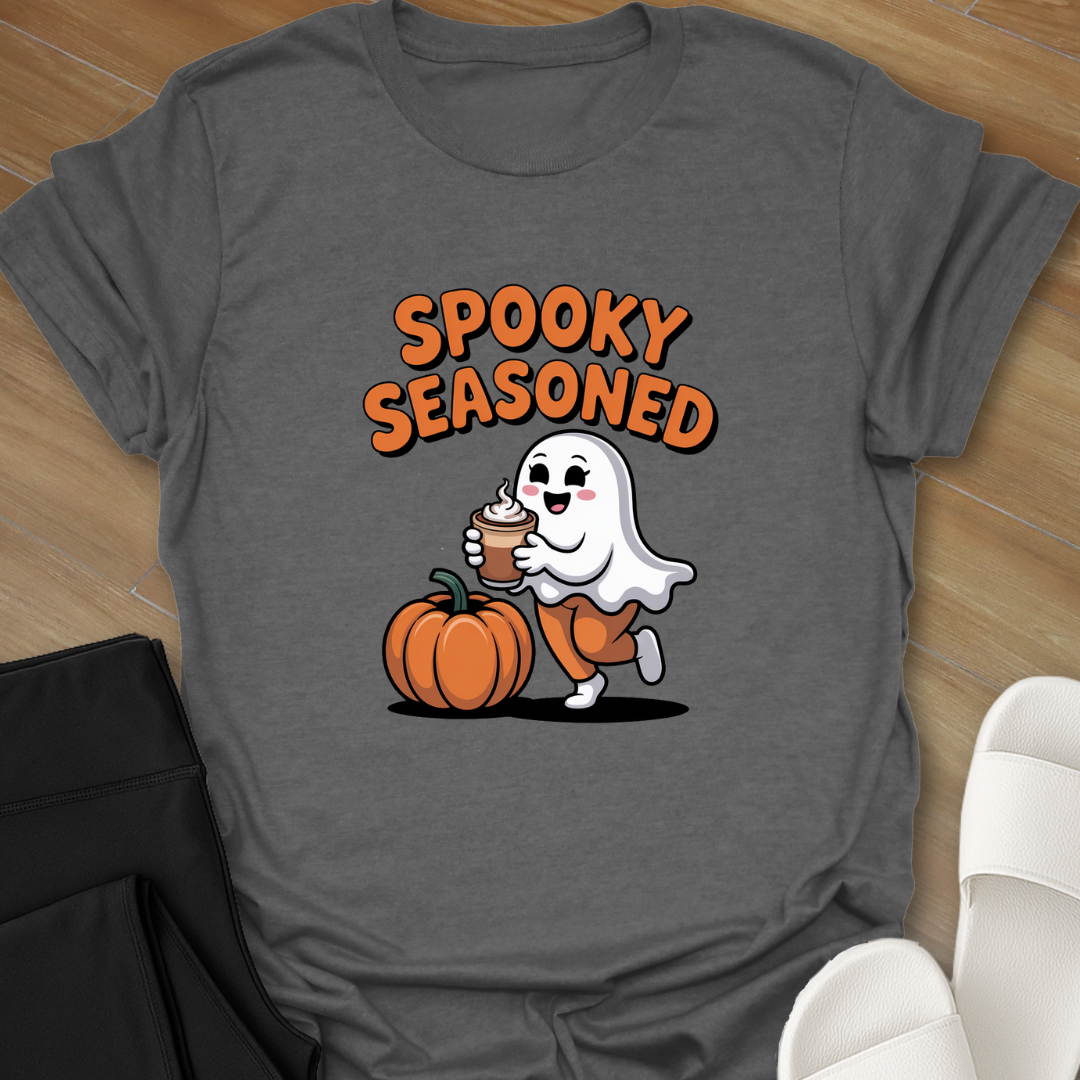 Curvy Ghost Spooky Season T-Shirt