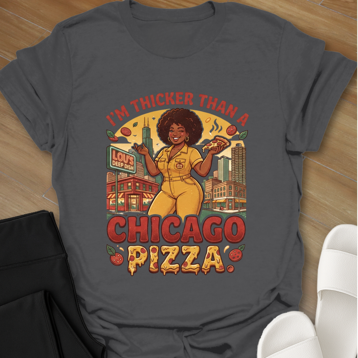 Thicker than A Chicago pizza T-Shirt