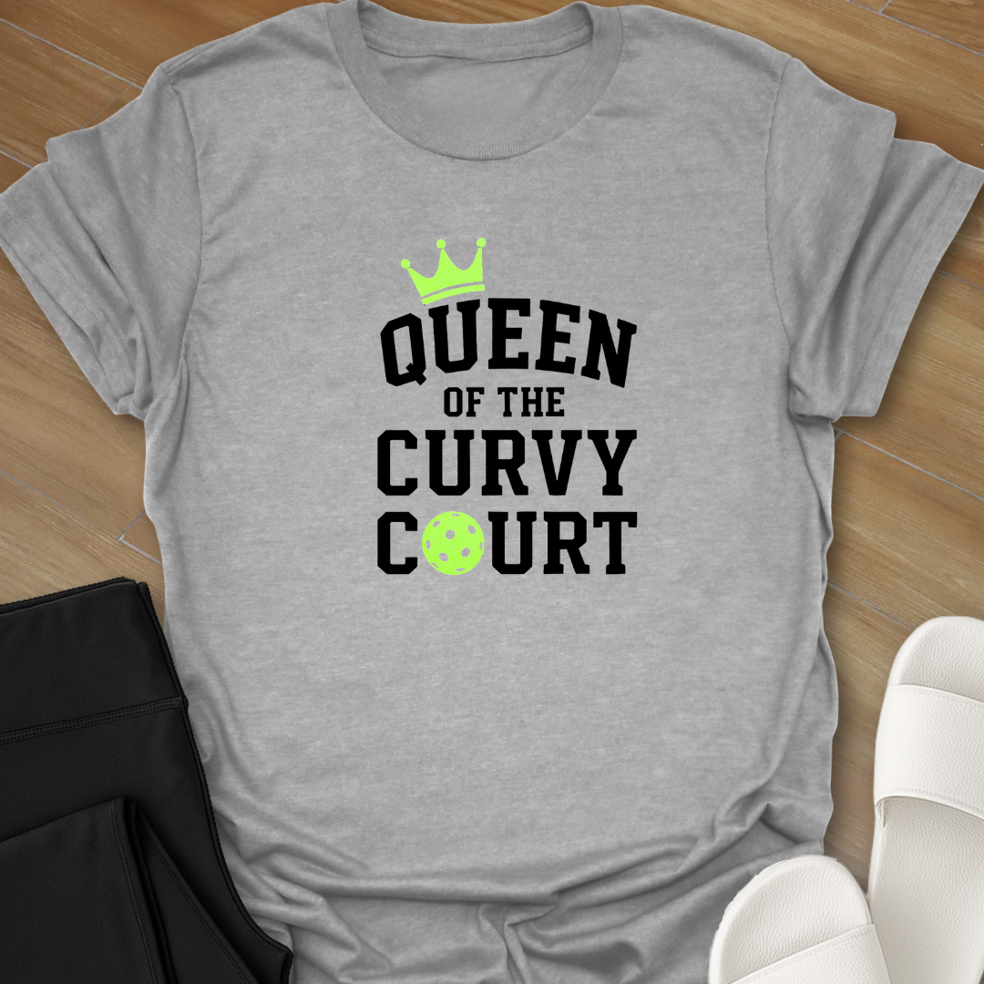 Pickleball: Queen Curvy Court T-Shirt