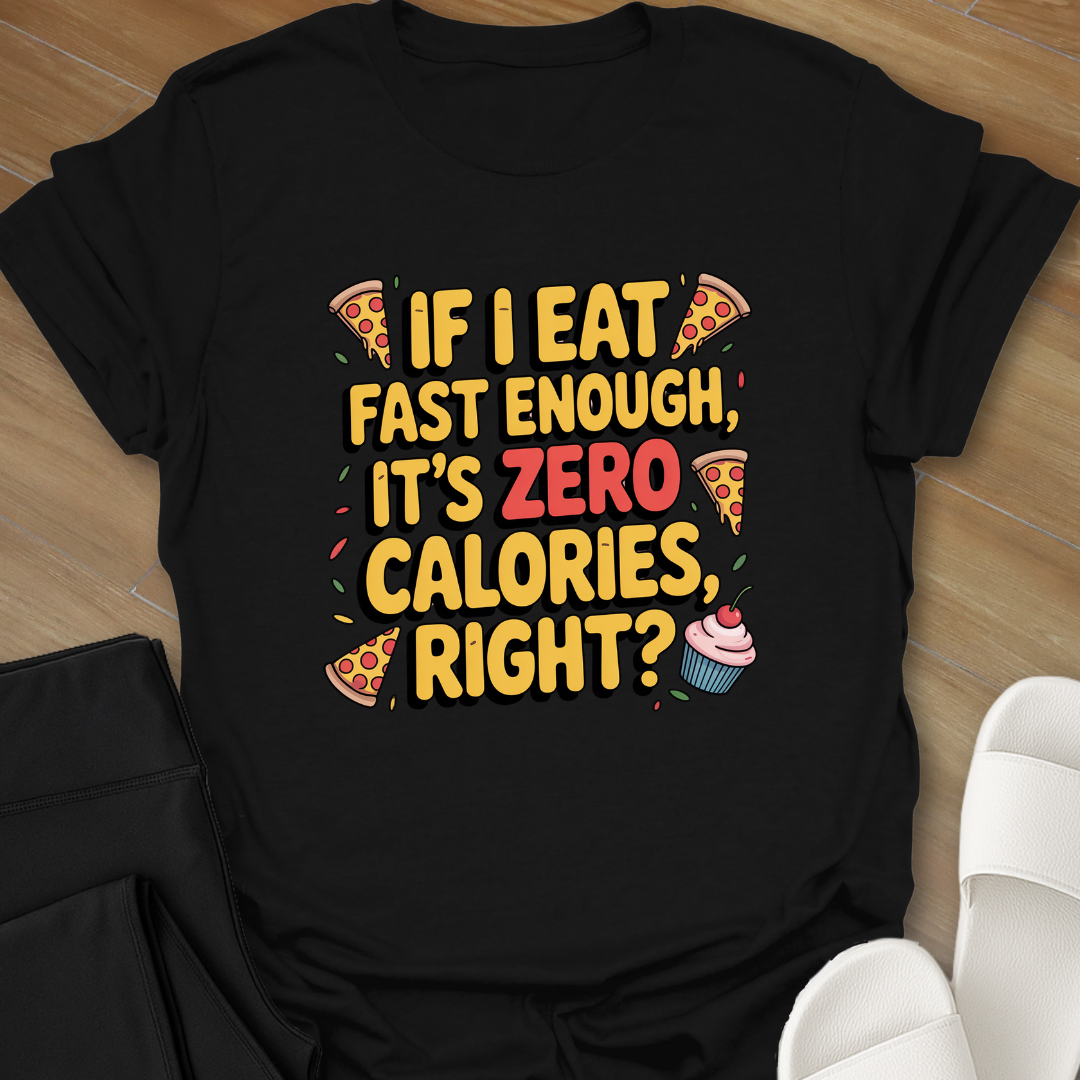 If I Eat Fast Enough, It's ZERO Calories, right?-Shirt