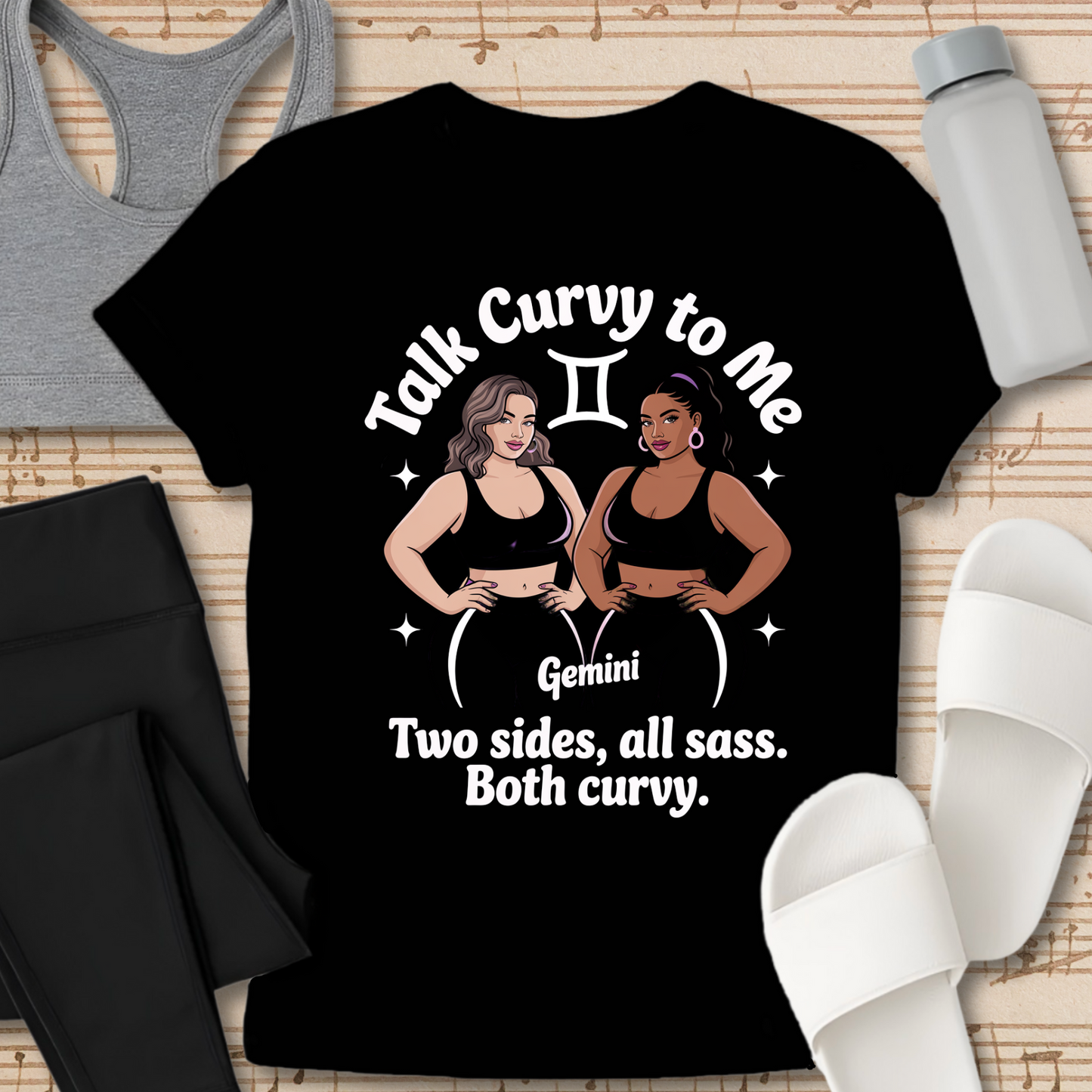 GEMINI - Two Sides Both Curvy T-Shirt