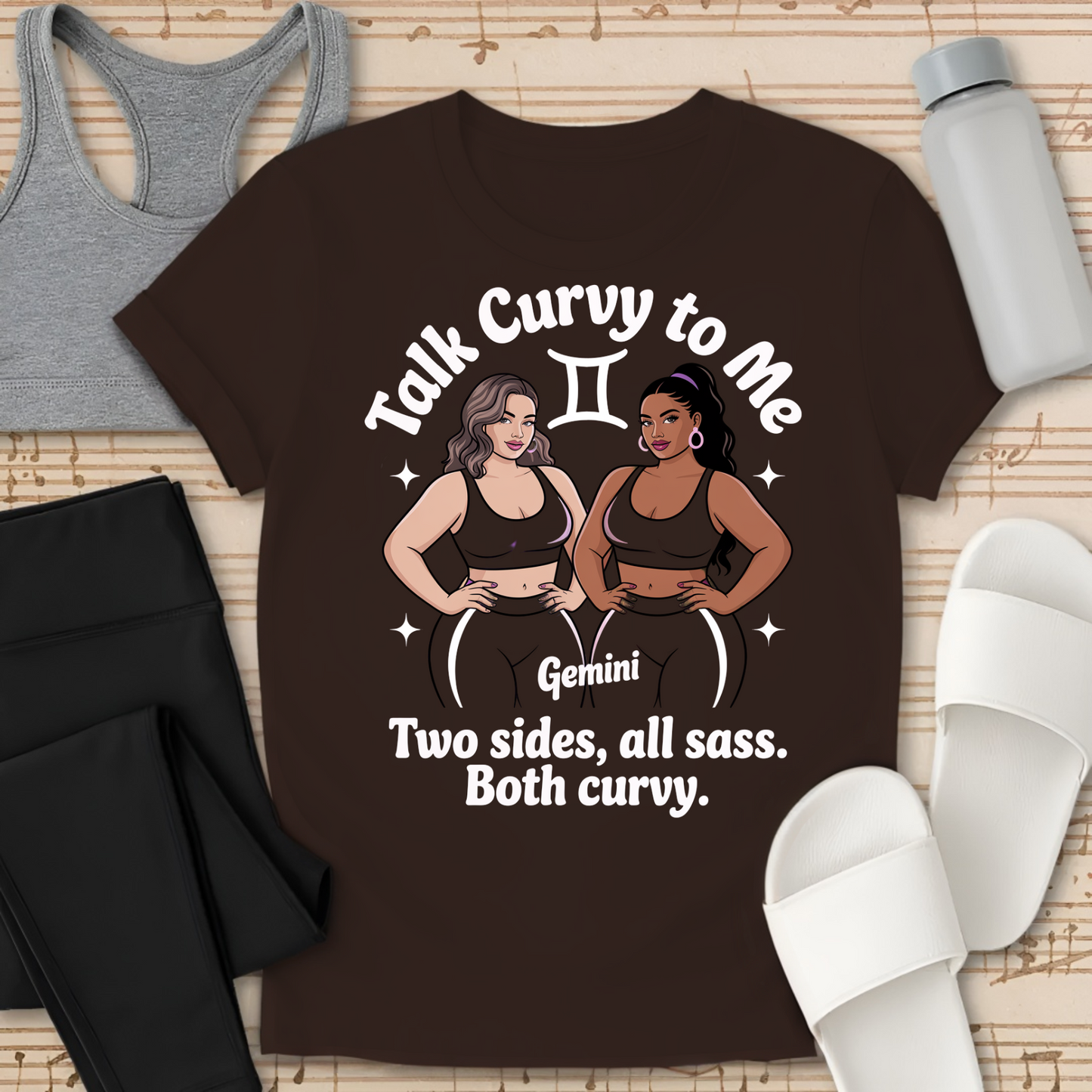 GEMINI - Two Sides Both Curvy T-Shirt