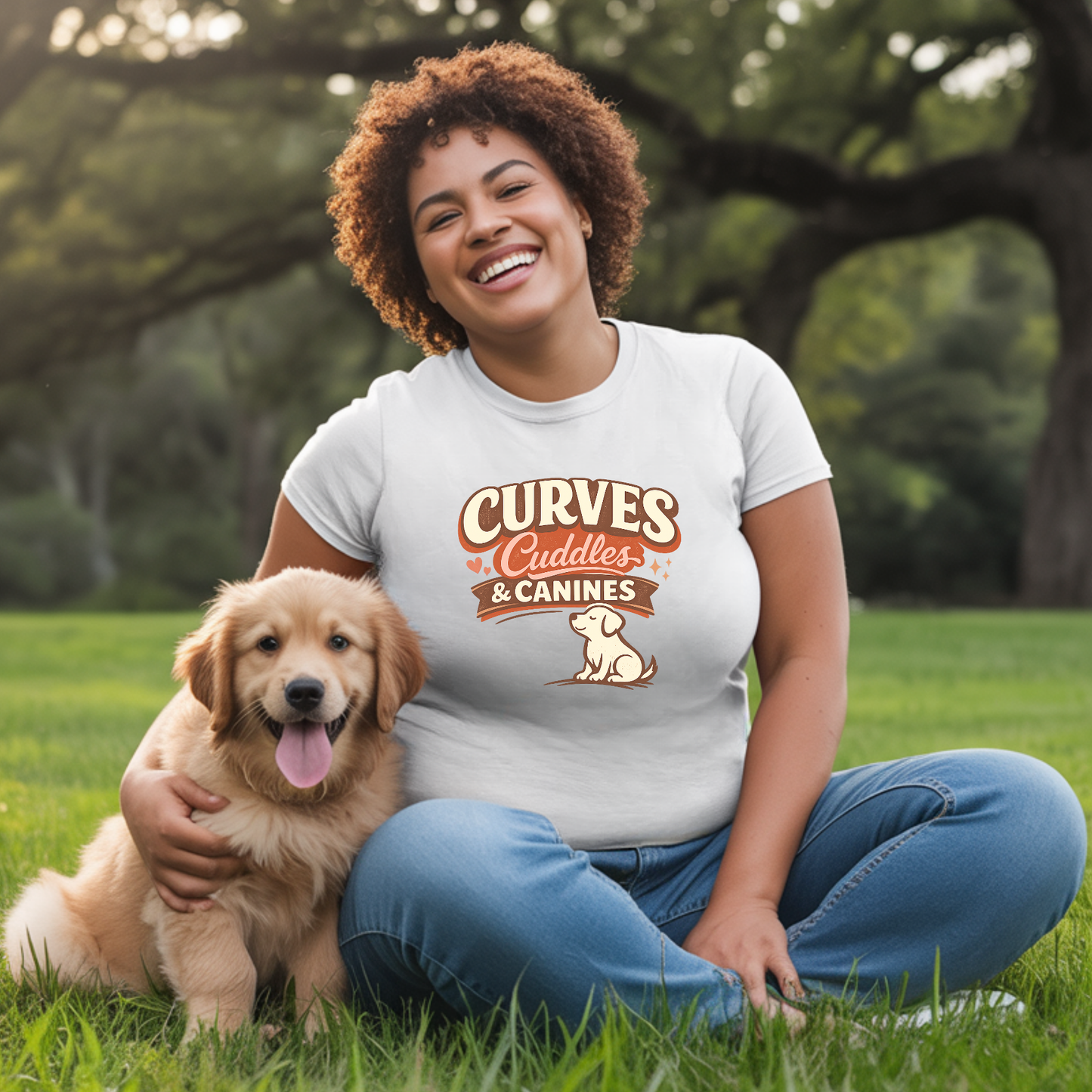 Curves Cuddles & Canines T-Shirt