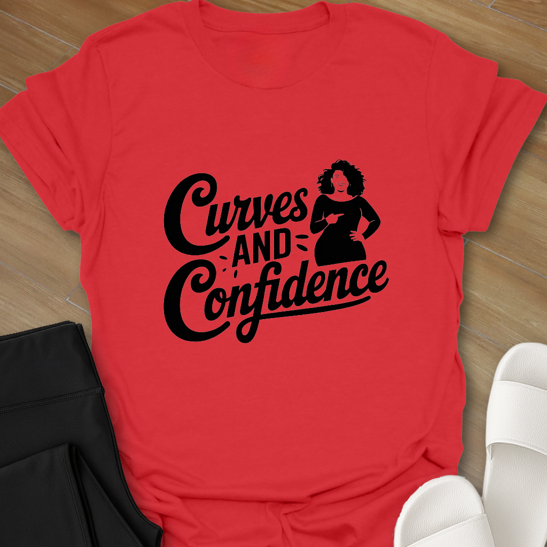 Curves and Confidence. T-Shirt