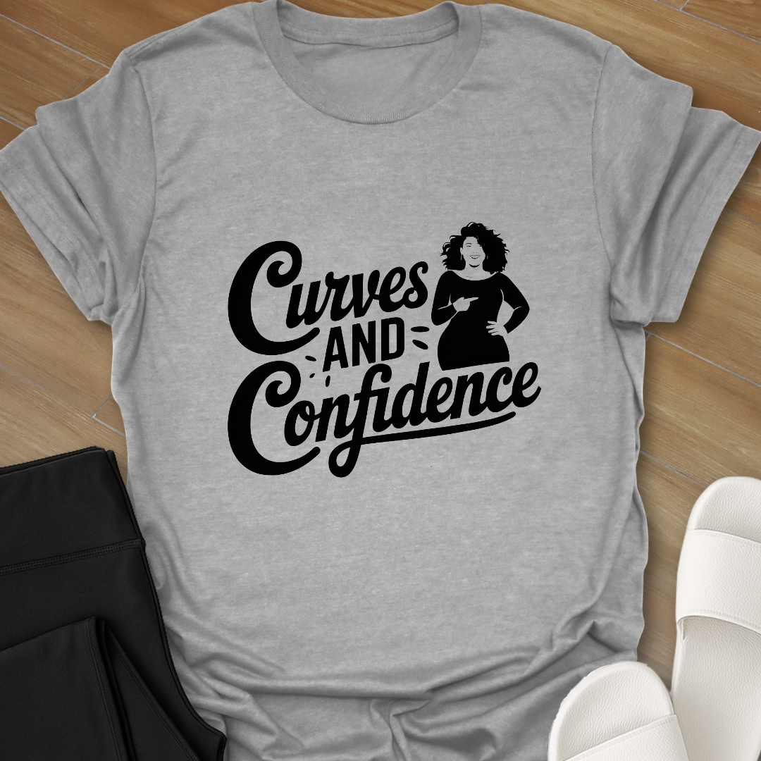 Curves and Confidence. T-Shirt