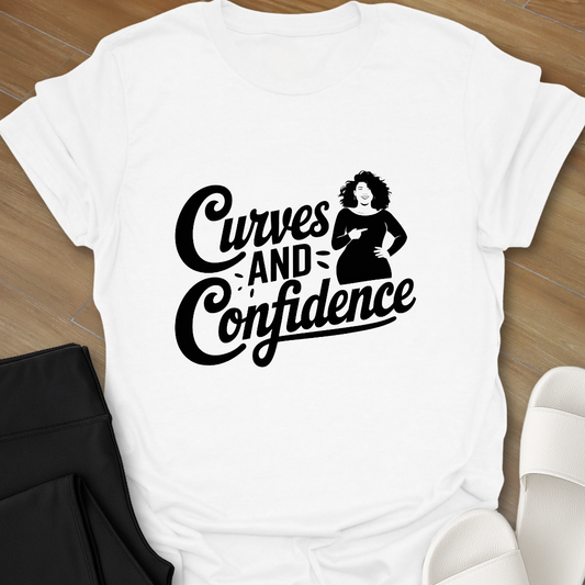Curves and Confidence. T-Shirt