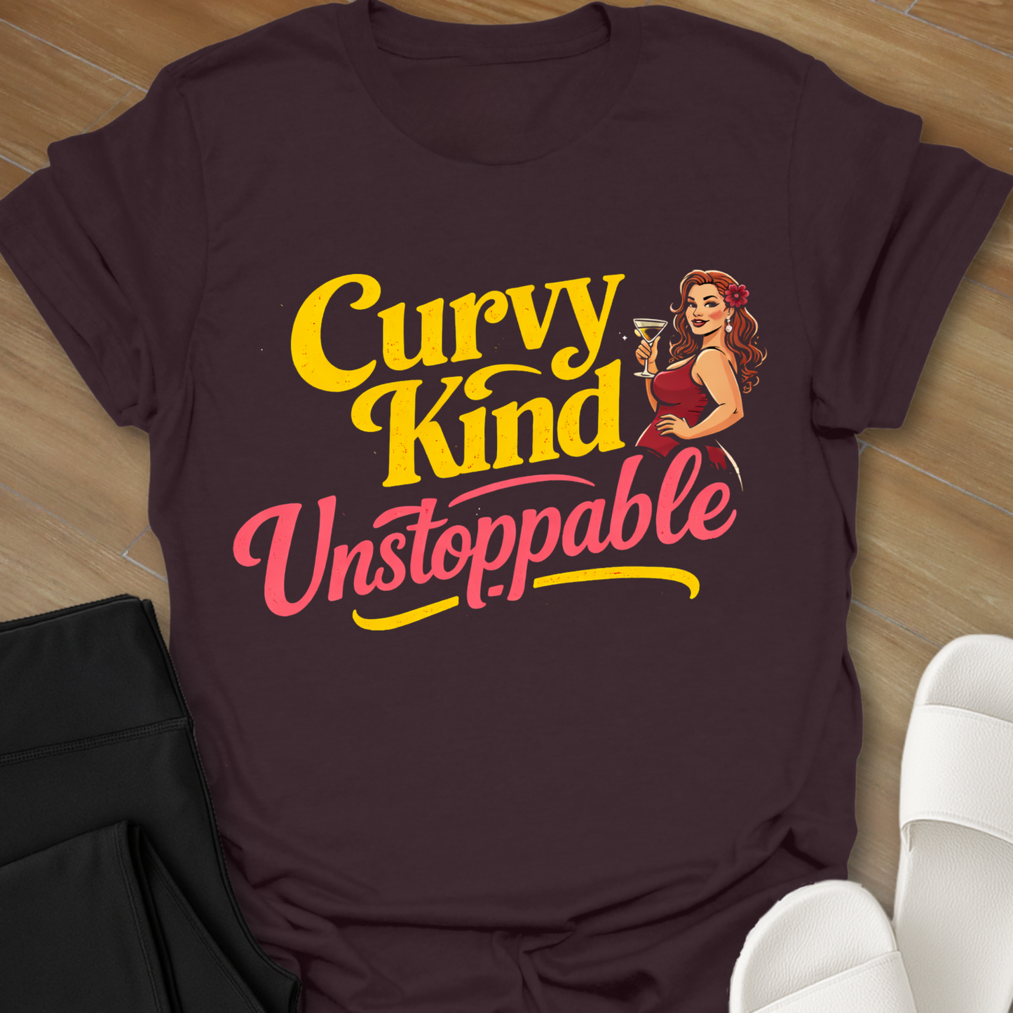 Curvy Kind Unstoppable y T-Shirt