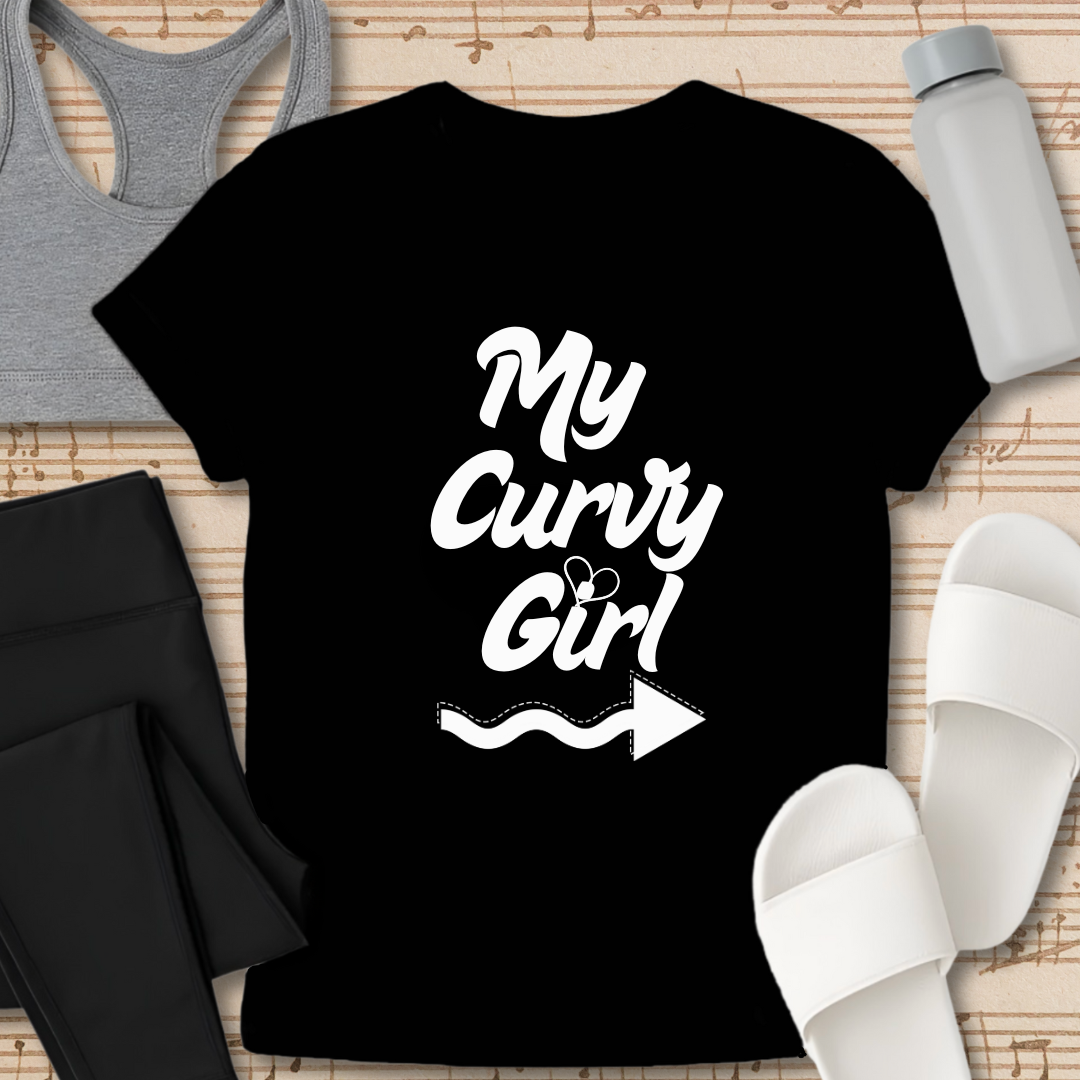 Curvy Girl Arrow T-Shirt