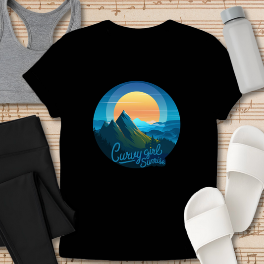 Curvy Girls Sunrise T-Shirt