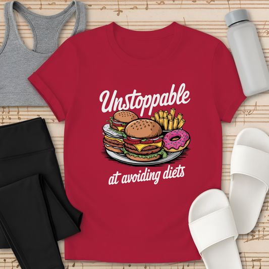 'Unstoppable' at avoiding diets. T-Shirt