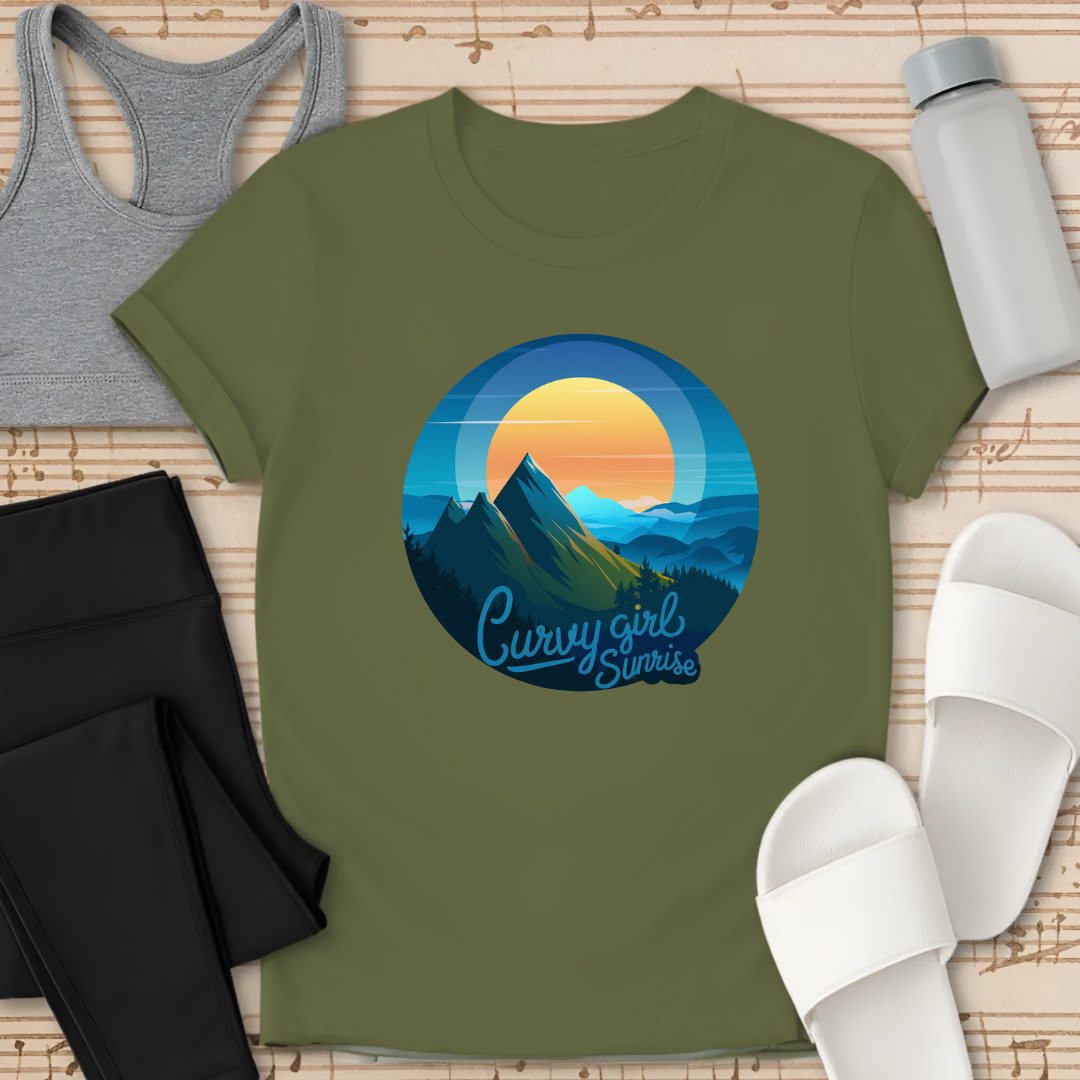 Curvy Girls Sunrise T-Shirt