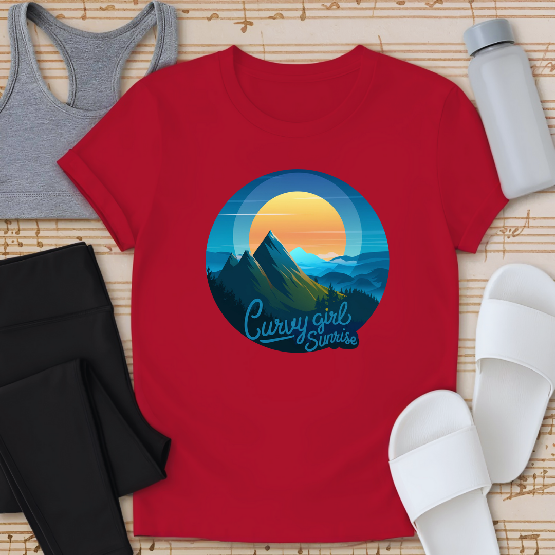 Curvy Girls Sunrise T-Shirt