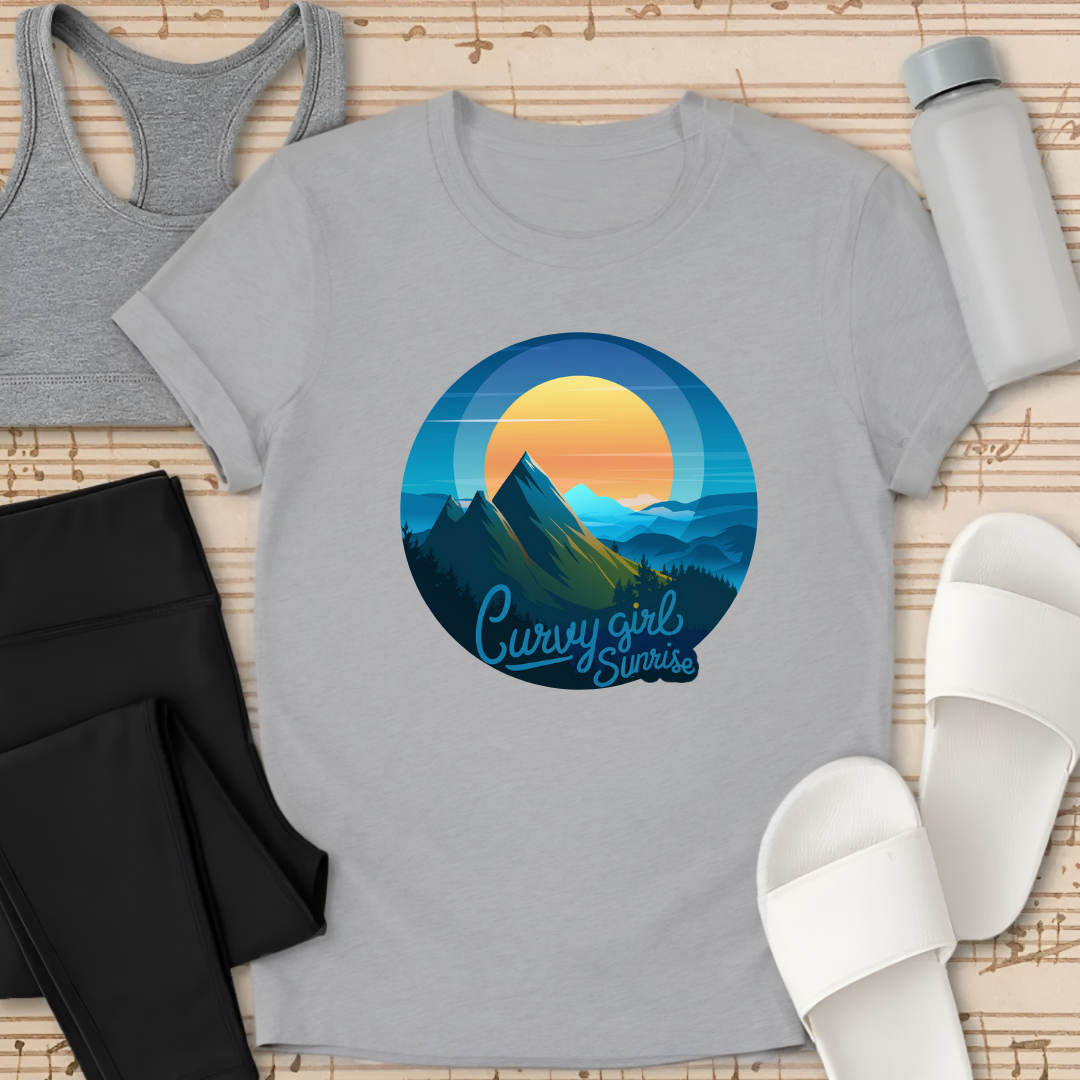 Curvy Girls Sunrise T-Shirt